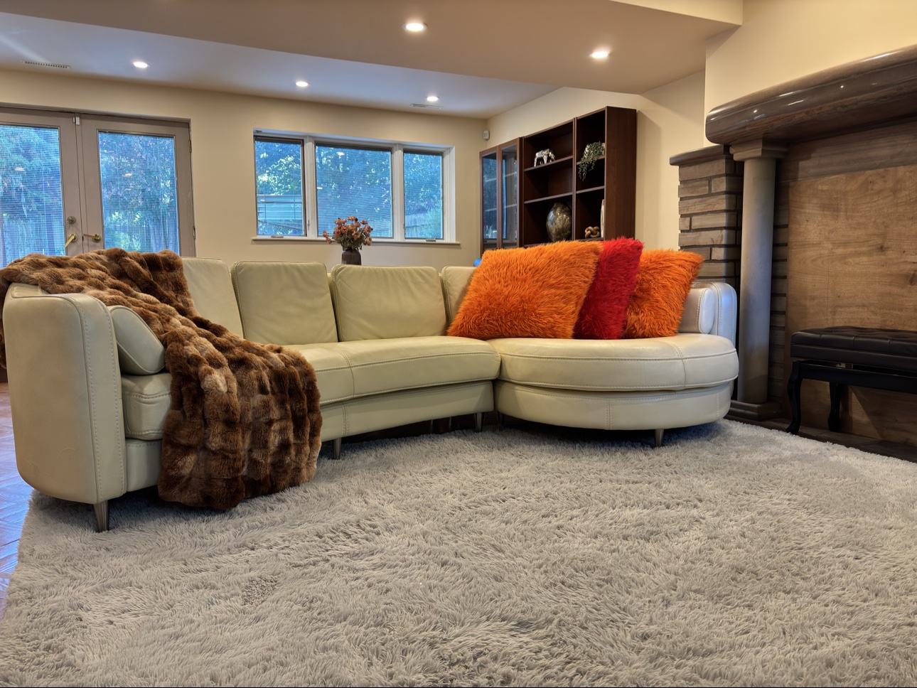 Salon lumineux après le home staging